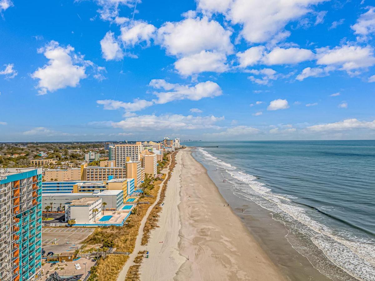 Ocean Front Studio With Amazing Views Palace Resort 1801 Sleeps 5 Guests Myrtle Beach Exteriör bild